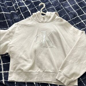 Calvin Klein Cream Cowl Neck Sweater